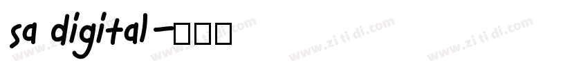 sa digital字体转换